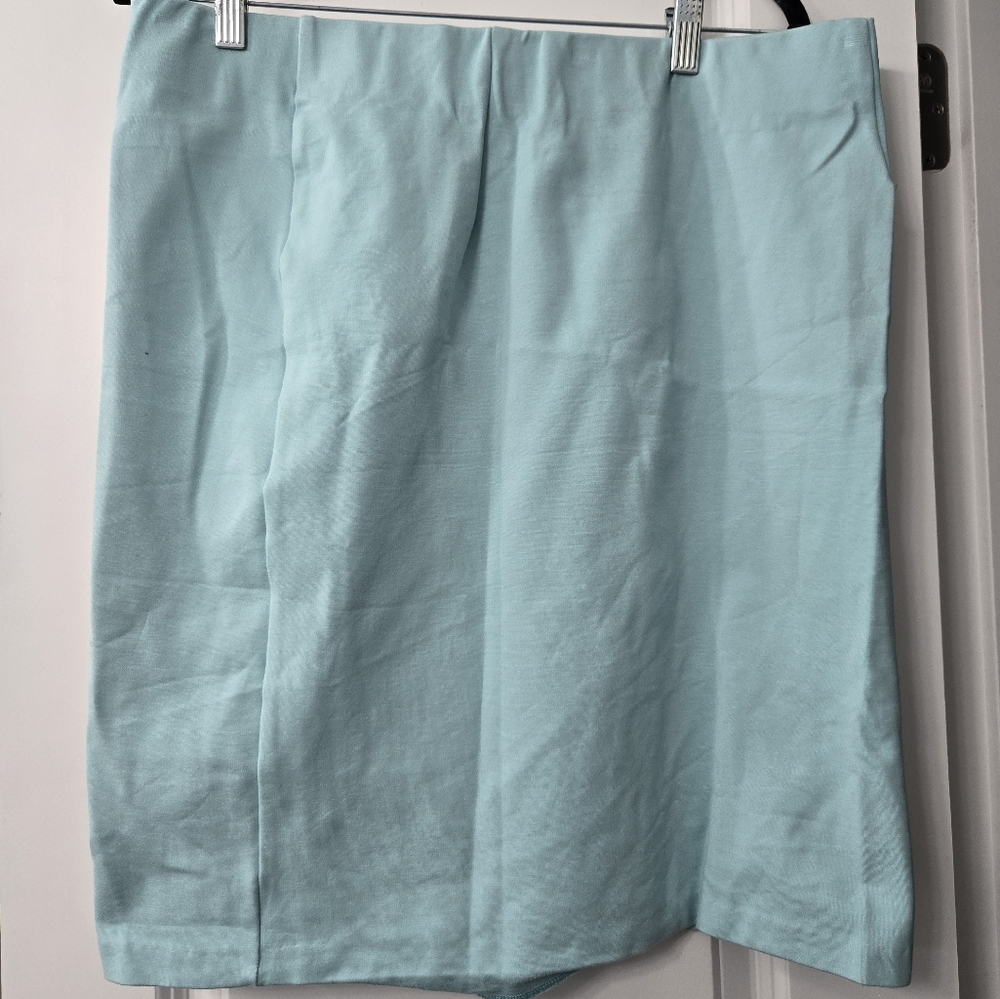 Aqua Pencil Skirt